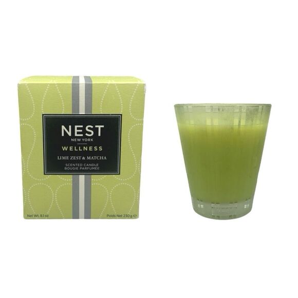 NEST New York Wellness Scented Candle - 8.1 oz / 230g - Lime Zest & Matcha - Picture 1 of 5